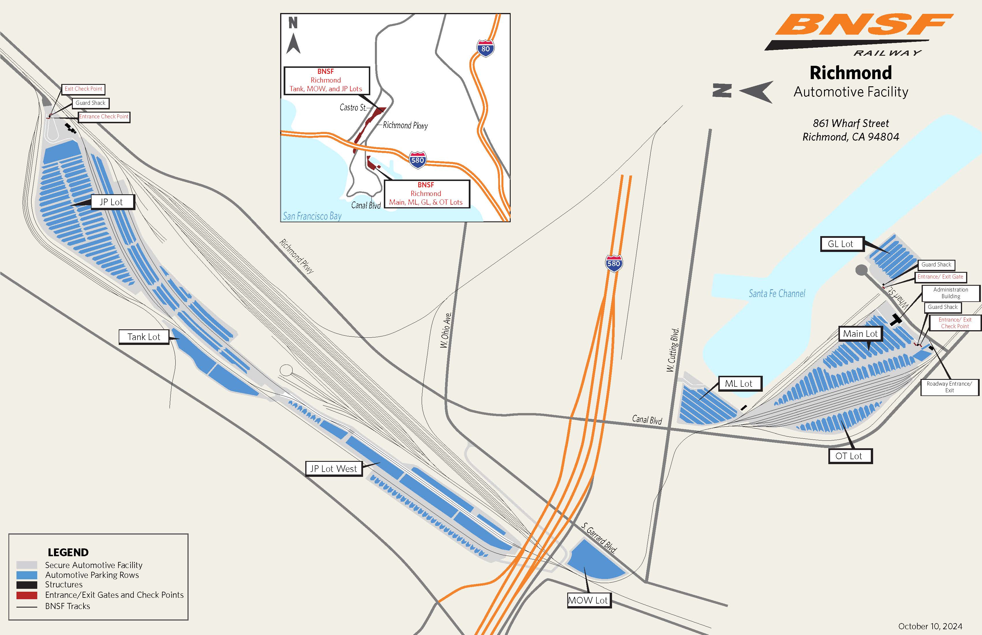 Richmond, CA Automotive Facility Map