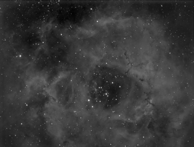 Ray Fortner’s image of the Rosette Nebula, an emission nebula about 5,000 light years away. Ray Fortner’s image of the Rosette Nebula, an emission nebula about 5,000 light years away.