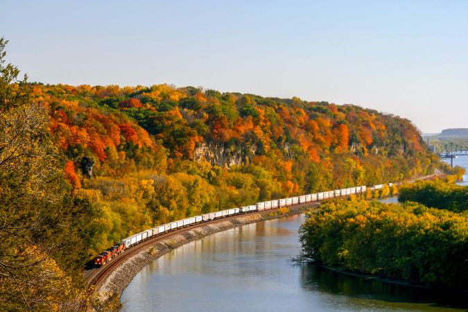 A BNSF train operating on the Aurora Subdivision – photo taken by Robert J. Della-Pietra A BNSF train operating on the Aurora Subdivision – photo taken by Robert J. Della-Pietra