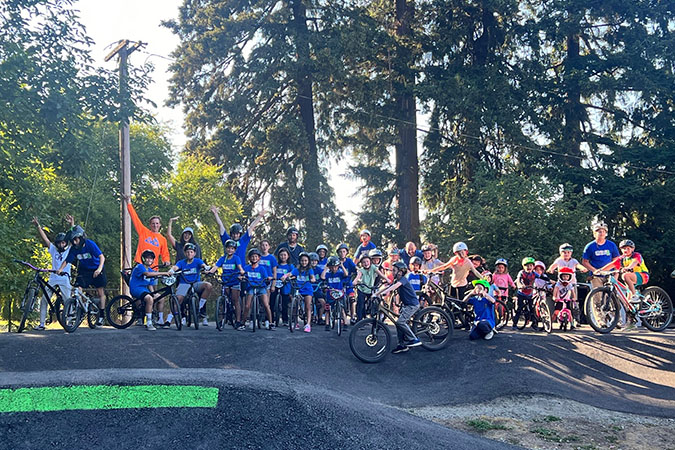 A community group ride A community group ride