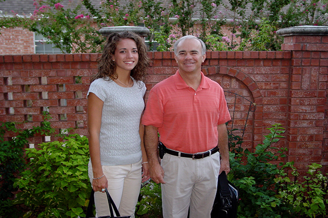Cari Elstad and her dad Craig Elstad on her first day of work in 2006. Cari Elstad and her dad Craig Elstad on her first day of work in 2006.