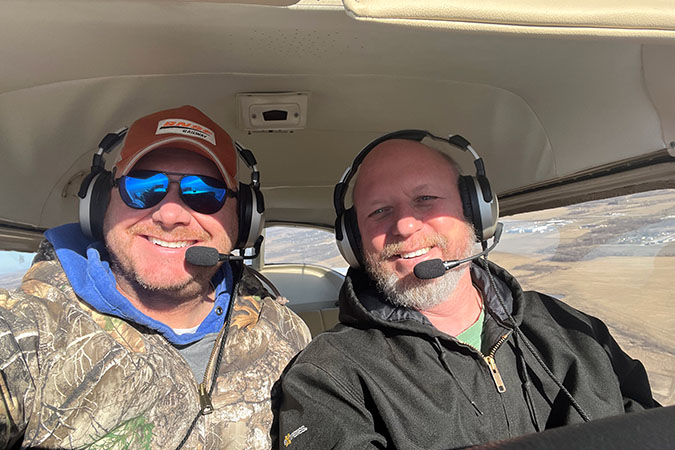 Locke and one of his students, Jonathan Locke and one of his students, Jonathan