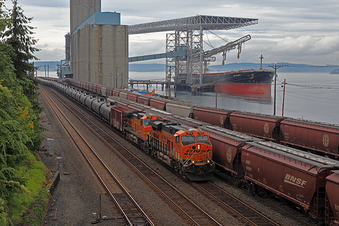 Fertilizer often moves in hopper and tank cars. Fertilizer often moves in hopper and tank cars.