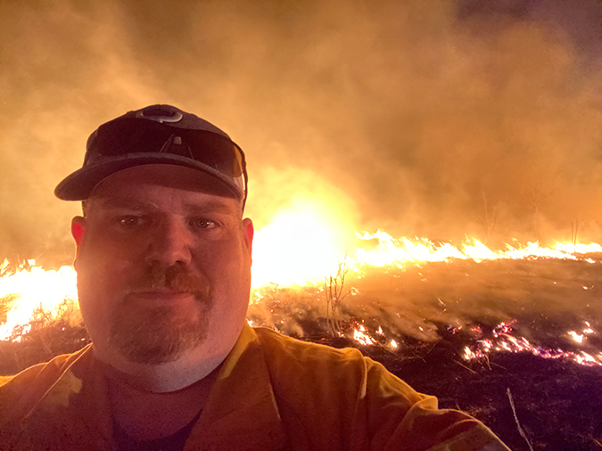 James Woodward is a volunteer firefighter in Firth, Nebraska, a rural community south of Lincoln. James Woodward is a volunteer firefighter in Firth, Nebraska, a rural community south of Lincoln.