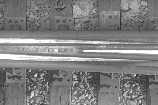 An example demonstrating the clarity and detail on a section of rail that THOR can capture while traveling at 70mph. An example demonstrating the clarity and detail on a section of rail that THOR can capture while traveling at 70mph.
