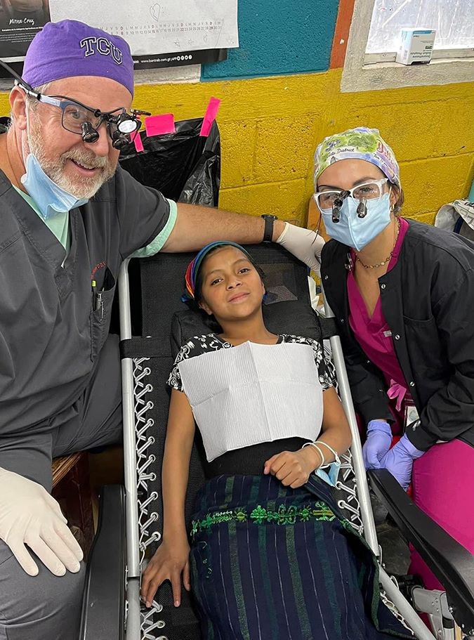 Dr. Kenneth Kirkham does dental work for patients in Guatemala with Global Hands of Healing, which is supported by BNSF. Dr. Kenneth Kirkham does dental work for patients in Guatemala with Global Hands of Healing, which is supported by BNSF.