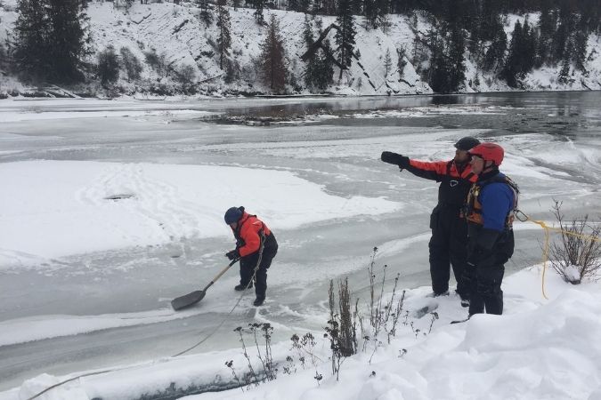 BNSF and first responders in Bonners Ferry, Idaho. BNSF and first responders in Bonners Ferry, Idaho.
