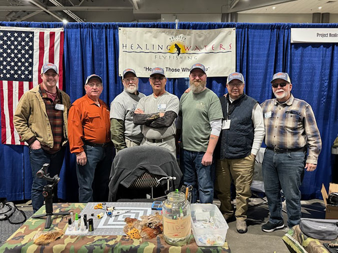 Daprato, center, and other members of the Healing Waters group from Topeka Daprato, center, and other members of the Healing Waters group from Topeka