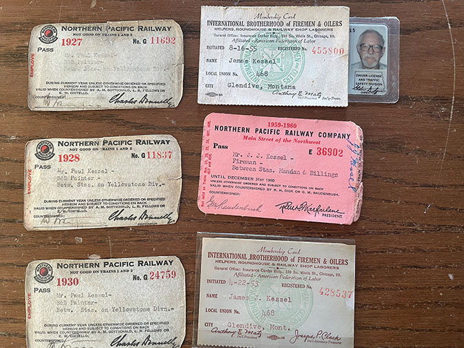 Jim Kessel’s union cards Jim Kessel’s union cards