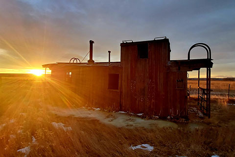The remains of a caboose are a reminder of Laurel’s long railroad history. The remains of a caboose are a reminder of Laurel’s long railroad history.