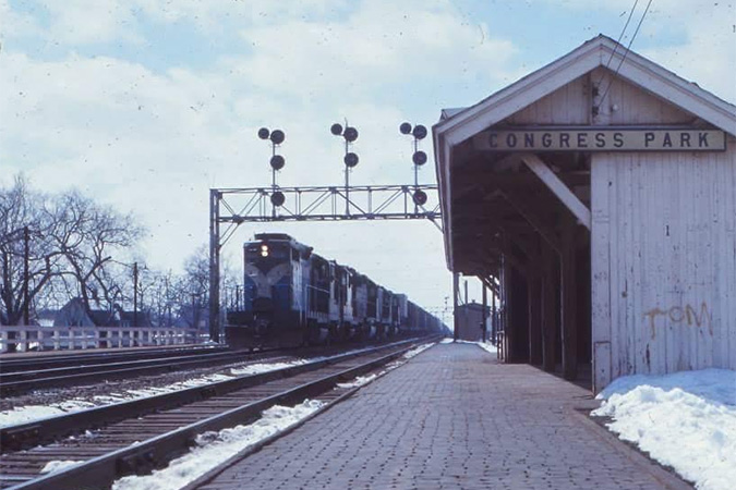 The Congress Park station near the Hernandez family home, circa 1960s. The Congress Park station near the Hernandez family home, circa 1960s.