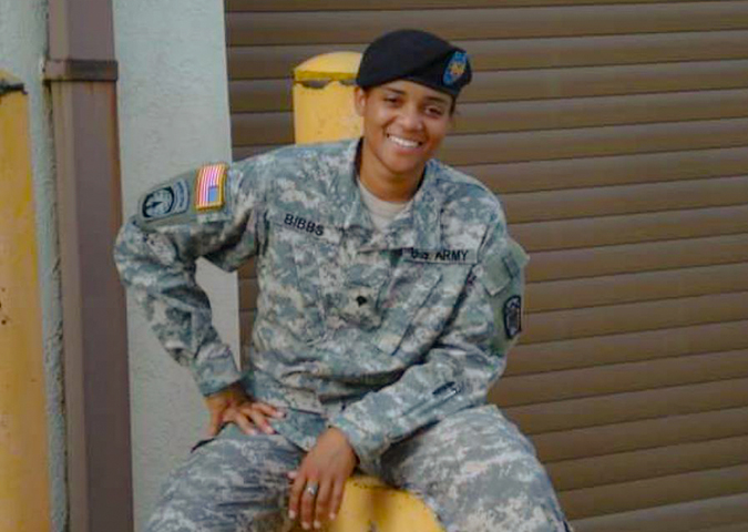Sierra Bibbs was in the military for eight years and has been with BNSF since she left the Army. Sierra Bibbs was in the military for eight years and has been with BNSF since she left the Army.